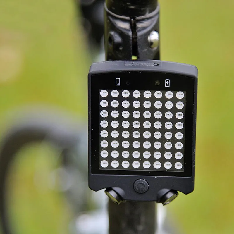 Поворотник для велосипеда свет 64 светодиодный 15 люминесцентный перезаряжаемый Водонепроницаемый Беспроводной велосипед токарная обработка предупреждающий задний фонарь