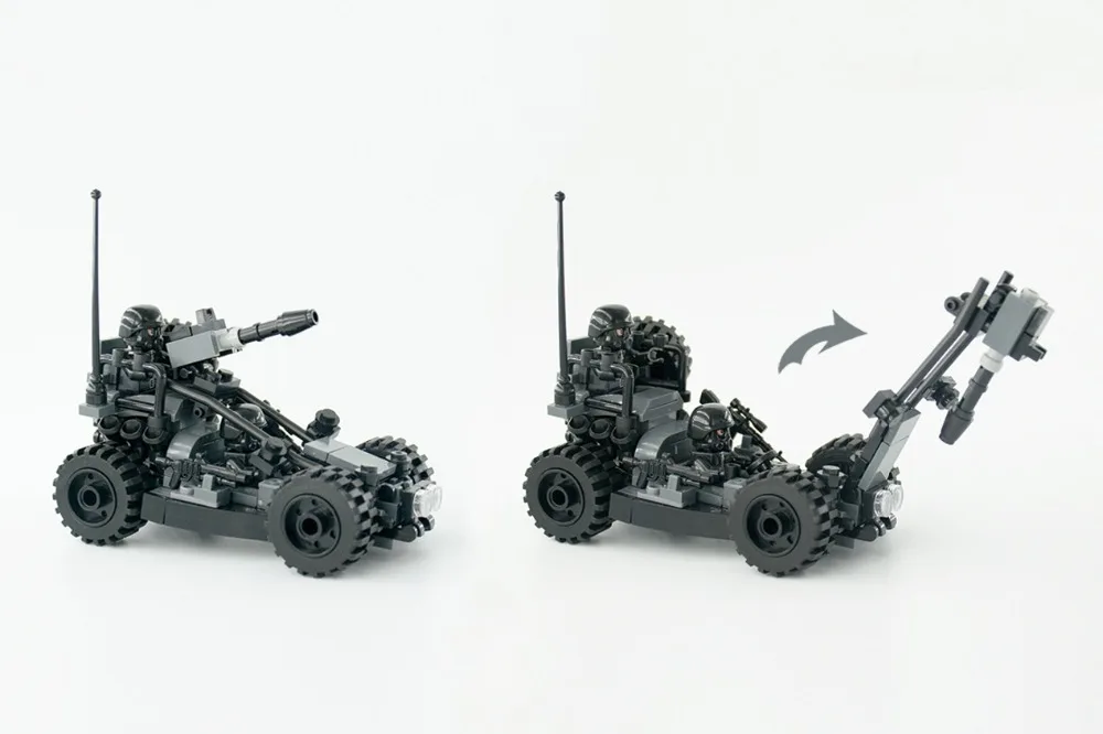 

Counter Terrorism Assault Vehicle Weapons Brinquedos Compatible Playmobil Military Mini Figures Building Block Original Toys