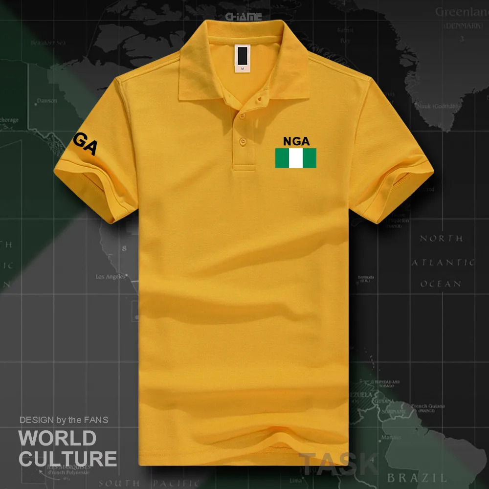 Nigeria Nijeriya Nigerian Polo Shirts Men Short Sleeve White Brands