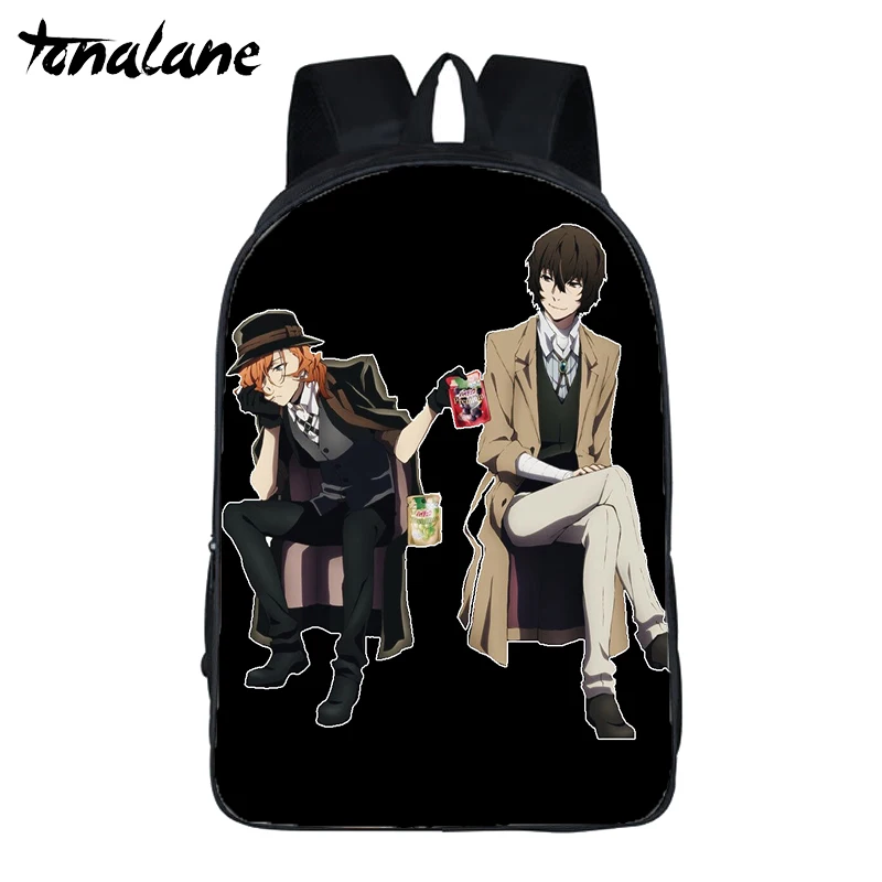 Аниме бангоу страй собаки Сезон 3 рюкзак для женщин и мужчин Harajuku школьные сумки для подростков девочек мальчиков Dazai Chuya дорожные сумки - Цвет: 3