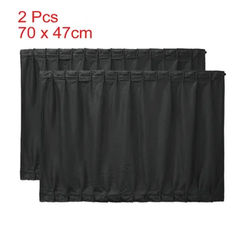 

2Pcs Car Sun Shade UV Protection Car Curtain Auto Window Sunshade Side Window Mesh Sun Visor Adjustable Protection Window Film