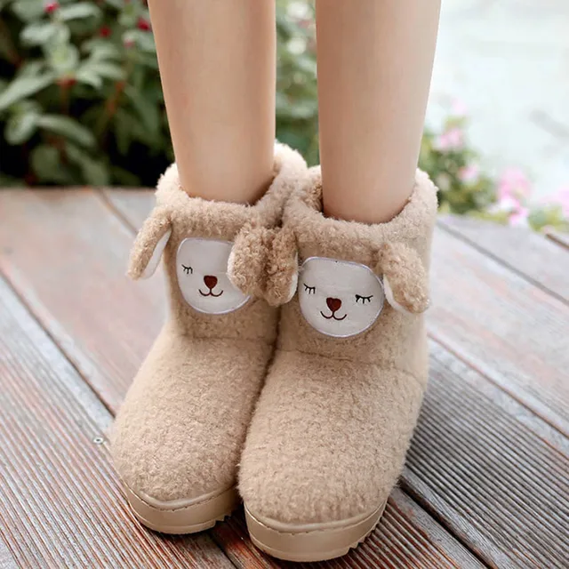 Cute women warm snow boots for woman footwear winter shoes kawaii mou ...