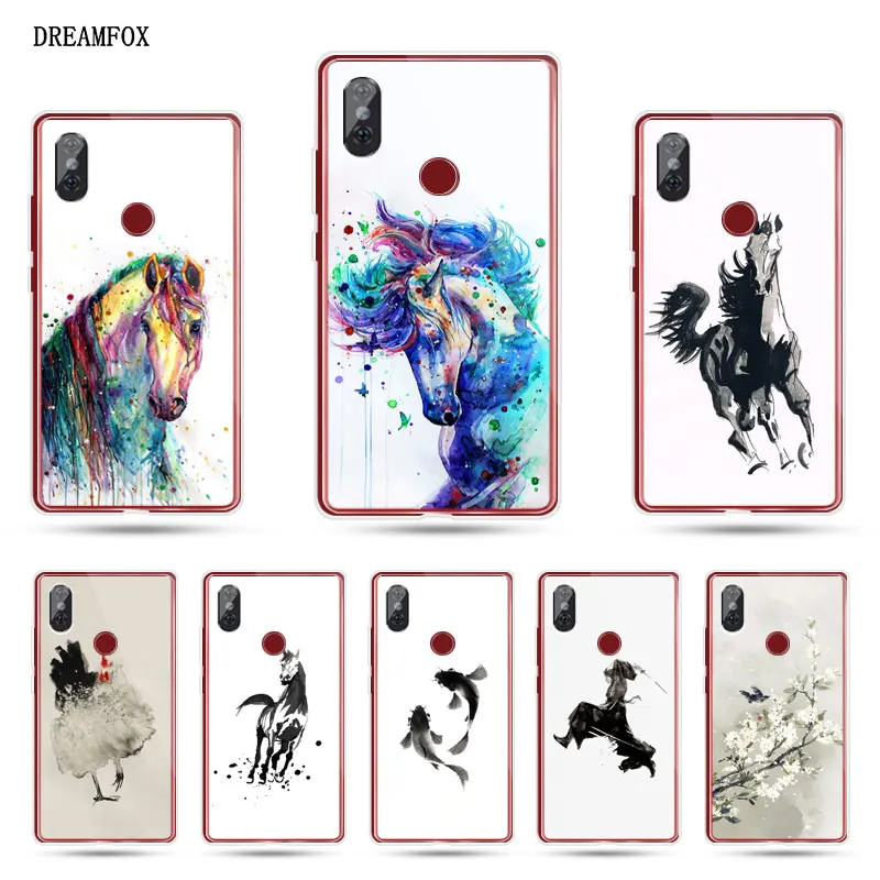 DREAMFOX N068 живописи тушью Мягкий силиконовый чехол из ТПУ для Xiaomi mi x 3 A1 A2 5C 5X6 6X8 9 Lite SE