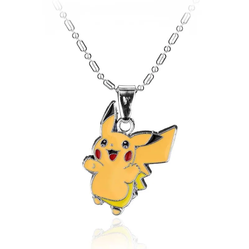 Pokemon Go Cute Squirtle Vaporeon Figure Choker Necklace & Pendants Pokemon Pokeball Necklace Pocket Monster Toy Collection Gift