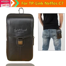 Multifunctional Magnetic Buckle Leather Waist Bag Phone Wallet Case for TP-Link Neffos C7 5.5inch Mobile Free Drop Shipping