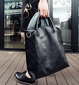 

YESETN BAG hot sale men PU Leather handbag male fashion bag man large tote top-handles