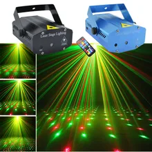 AUCD Mini Portable RG Meteor Laser Projector Lights DJ Home Xmas Party Show Wedding Stage Lighting OI100