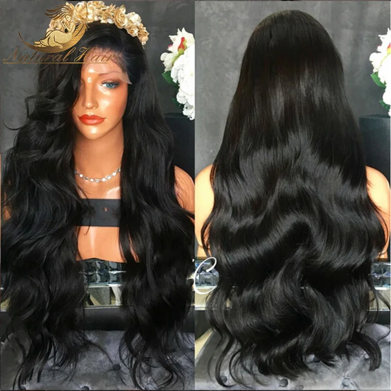 Top 7A Grade Best Full density Virgin BrazilianThick Human Hair Wig Full Lace Wig Cheap Human Hair Lace Front Wig Glueless Wig