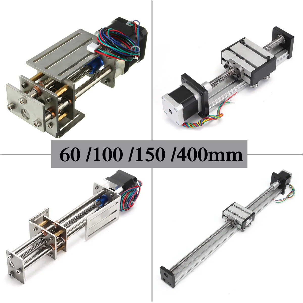 60/100/150 CNC Z оси для линейной направляющей/шариковый винт с ЧПУ линейные слайд ход Линейное движение DIY Линейное движение фрезерные 3 оси гравировка