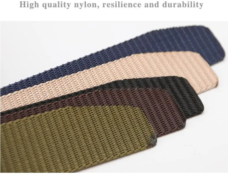 brown designer belt Military Men Belt Adjustable Army Green Belts  Canvas Automatic Buckle Men Women Belt mens designer belts