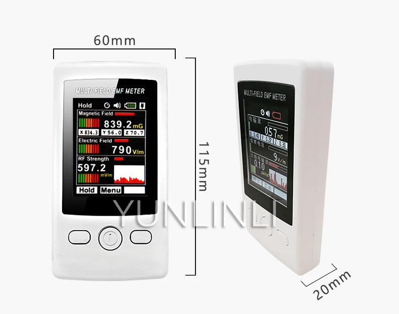 Radiation Detector 3 axis Electric RF Field
