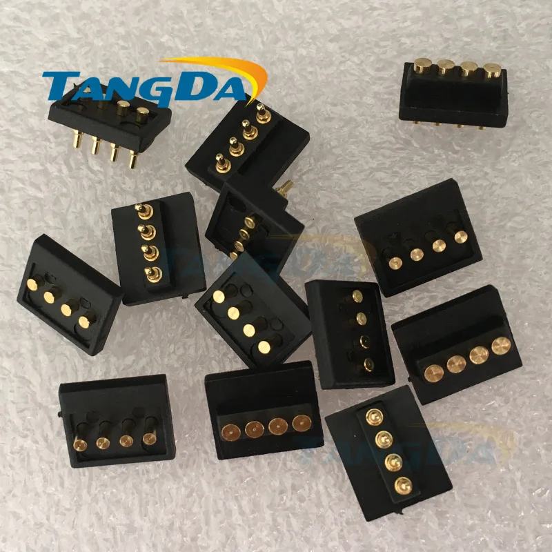 

Tangda 4P 4Pin connector, mobile phone pogo pin spring thimble needle big current spring contact pin connector A.