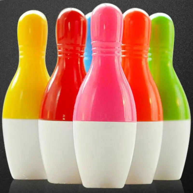 

6 Pieces new peculiar creative student stationery cute simulation bowling telescopic pen fun 6-color telescopic ballpoint pen