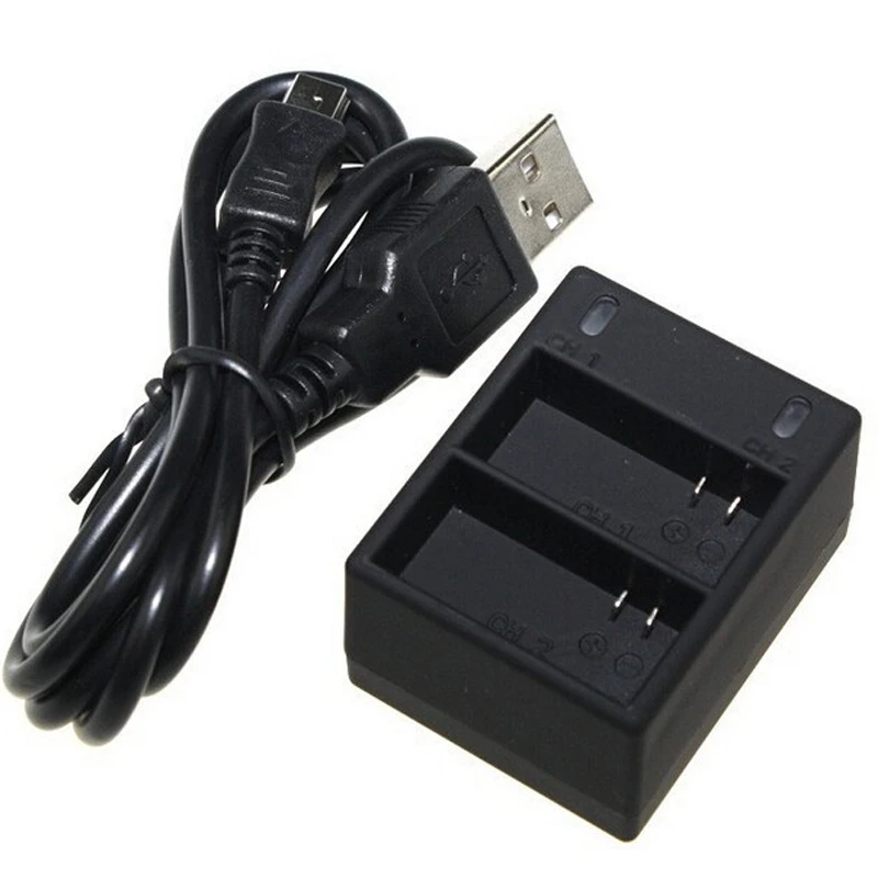 Зарядное устройство для экшн-камеры GoPro Hero3 Двухканальное зарядное с USB-разъемом