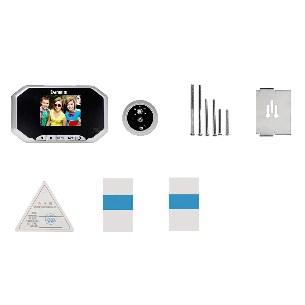 

LCD 3.0 inch Digital Doorbell Peephole Viewer Camera Viewer PIR Motion Detection Door Eye Video Record Night Vision(si