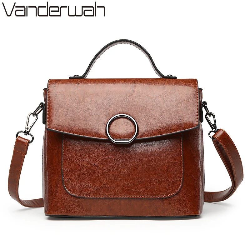 

Oil Skin Leather Luxury Handbags Women Bags Designer Bags Handbags Women Famous Brands Shoulder Crossbody Bags Flap Sac A Main