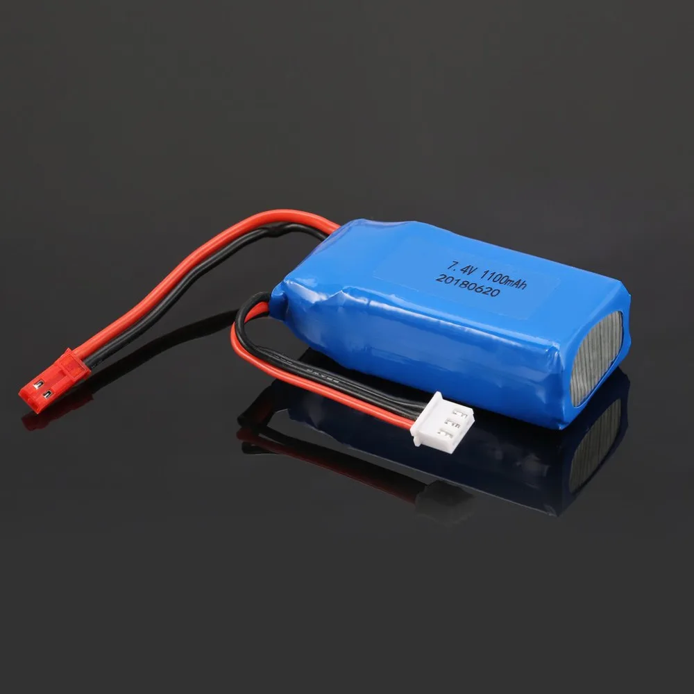 LiPo батарея 7,4 в 1100 мАч JST штекер LiPo батарея 1/18 RC автомобиль для Wltoys Внедорожные багги a949 A959 a969 A979 k929 запасные части