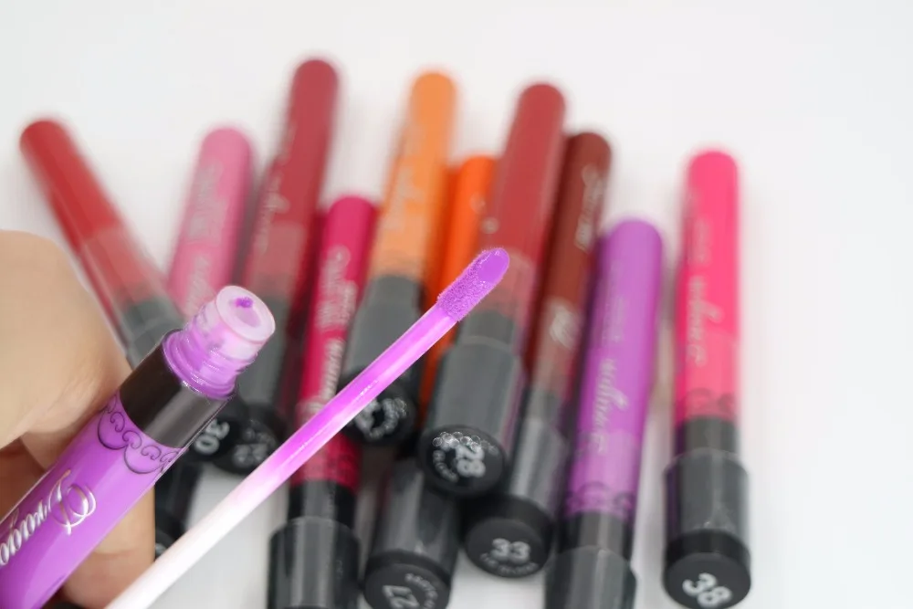 High quality 15 colors Lot Matte Lipstick Velvet Batom Lips Long-lasting Waterproof Liquid Matte lip gloss Beauty Makeup High quality 15 colors Lot Matte Lipstick Velvet Batom Lips Long-lasting Waterproof Liquid Matte lip gloss Beauty Makeup