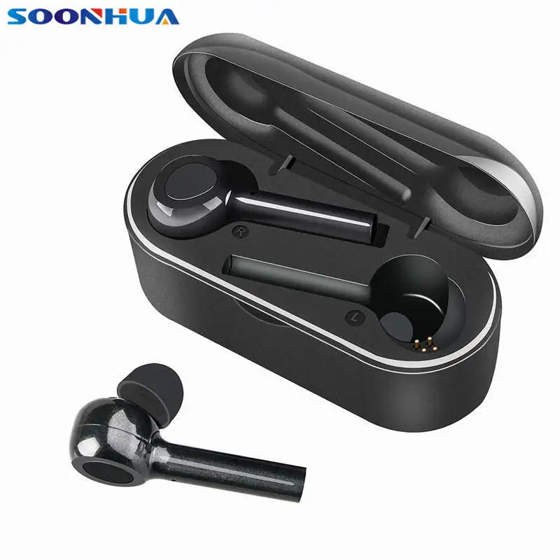 SOONHUA портативные беспроводные Bluetooth V5.0 наушники TWS HD стерео аудио Hifi удобные с
