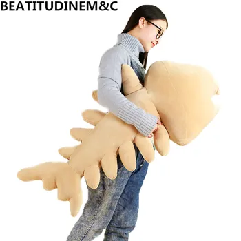 

Creative Fish Bone Plush Toy Pillow Cushion, Sofa Pillow, Furniture Decoration, Children's Toys, Photo Props