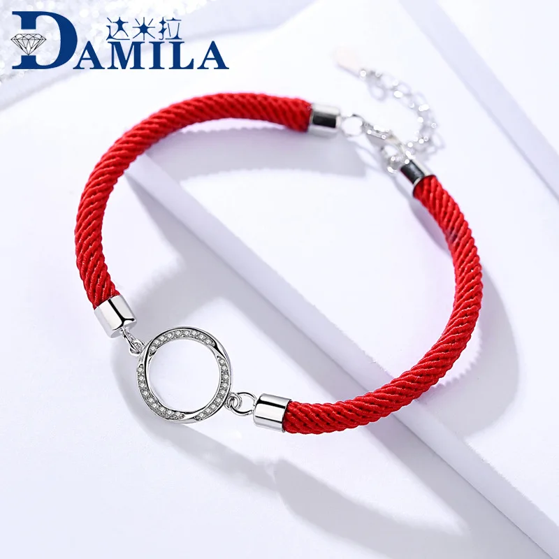 2 cord bracelet silver for women