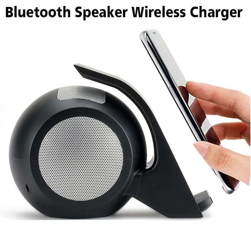 For iPhone X Fast Wireless Charger with Bluetooth Speaker