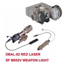 SF M952V Hunting Flashlight IR Laser Led Torch DBAL-D2 Softair Double Control Switch Tactical Weapon Lights SF M952V Hunting Flashlight IR Laser Led Torch DBAL-D2 Softair Double Control Switch Tactical Weapon Lights