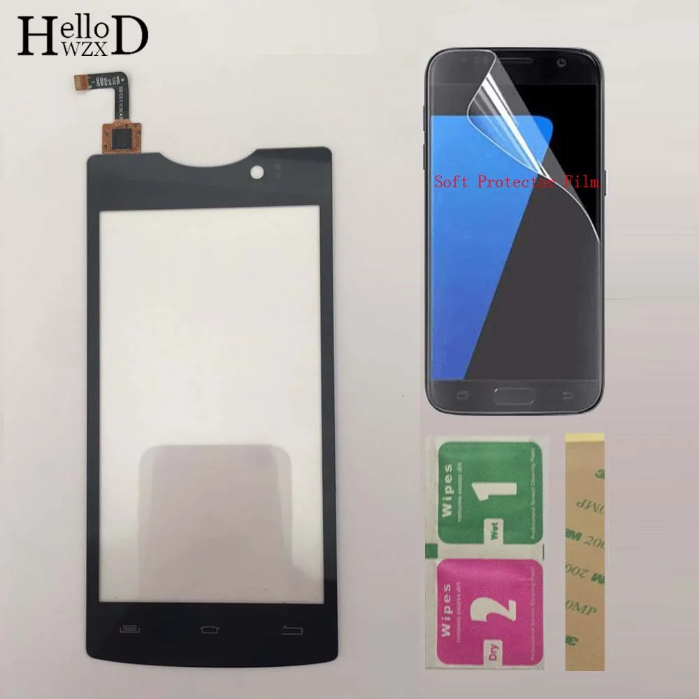

4.5'' Touchscreen Touch Screen For Micromax D320 D 320 Touch Screen Front Glass Capacitive Sensor Digitizer Panel Protector Film
