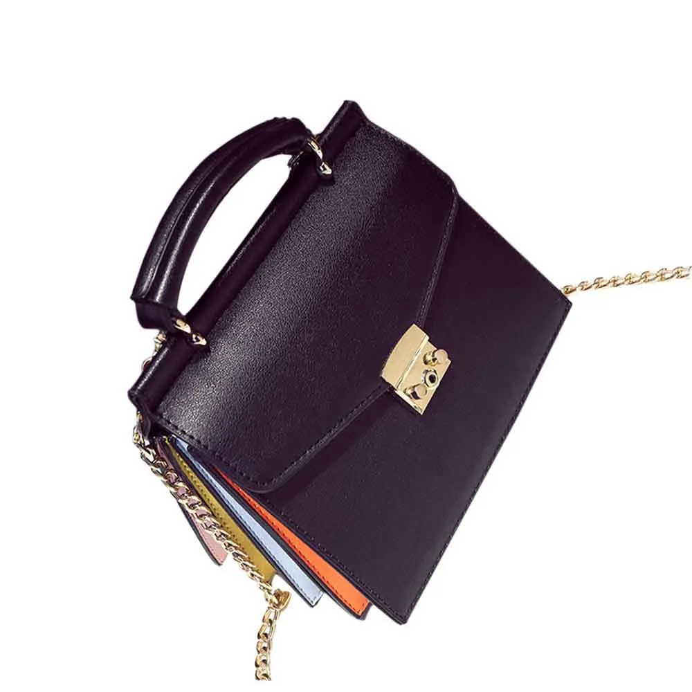 

2017 new brand Women Handbag Shoulder Bag Messenger Fine ladies color multi-layer chain sequins shoulder bag evening bag A0000