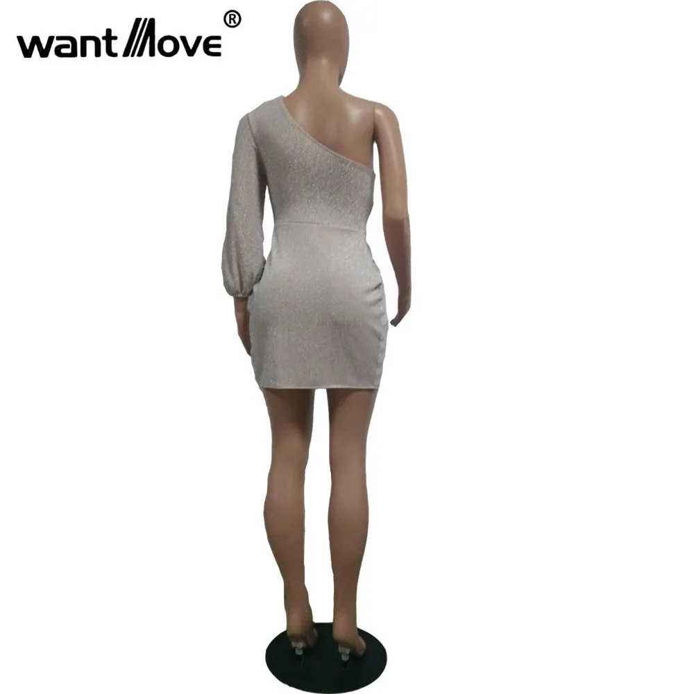 Сексуальное Клубное платье Wantmove женское мини с запахом и драпировкой высокой