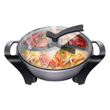 Бытовая многофункциональная электрическая плита, емкость 5л, электрический горячий горшок, поддержка жареного стейка, рыбы, горячий горшок, мульти плита