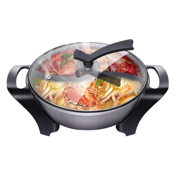 

Household Multi-purpose Electric cooker 5L Capacity Electric hot pot support Fried Steak Fish Hotpot Multi Cooker