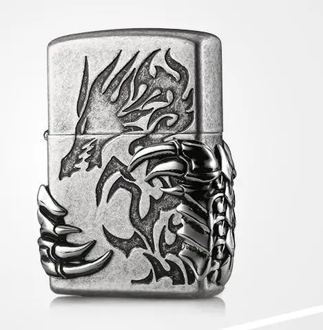 Новинка 3D Dragon Claw бензиновая Зажигалка винтажные зажигалки для бензина табачная трубка Зажигалка металлическая ветрозащитная сигарная шлифовальная зажигалка