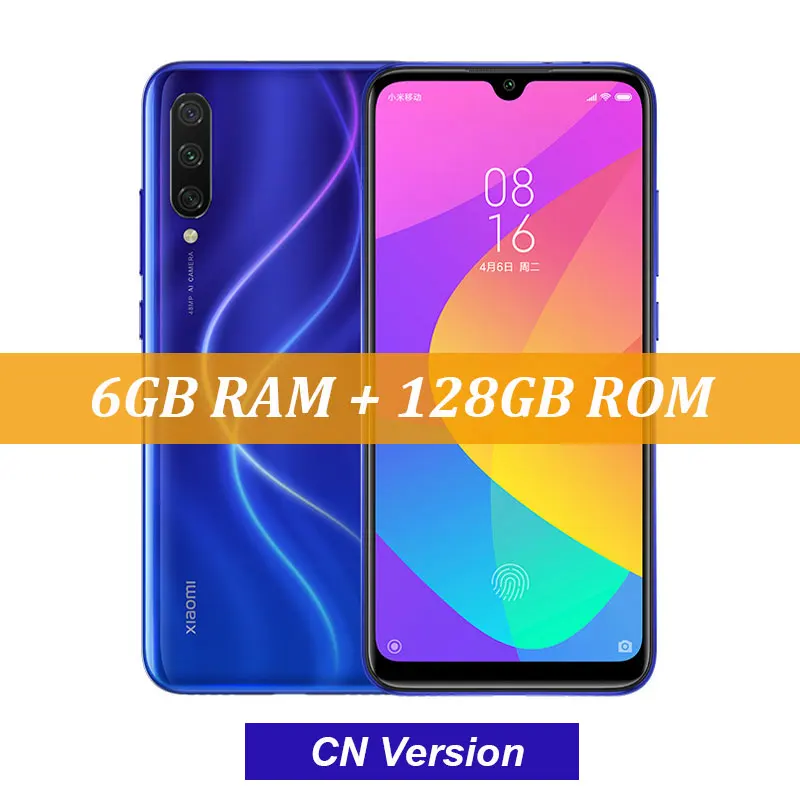 Xiaomi Mi CC9e 9 SE 6 GB ram 128 GB rom мобильный телефон Snapdragon 665 48MP Тройная камера 32MP фронтальная камера 6,08" AMOLED - Цвет: Blue