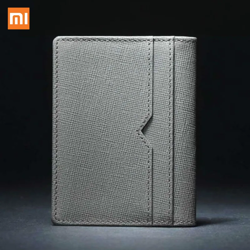 

Xiaomi 90fun first layer leather card bag scratch-resistant horizontal folding card package vertical folding card package