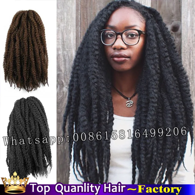 Kanekalon Crochet Dreadlocks Braids Yaki Curly Extensions Marley