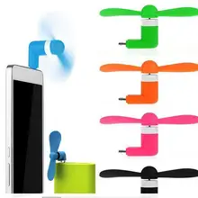 10 шт./партия, usb-вентилятор, мини-вентилятор Micro USB для телефона, кулер, карманный охлаждающий вентилятор для Android для iphone