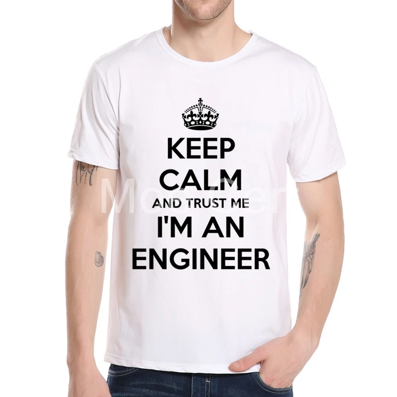 С надписью keep calm and trust me i'm an engineer футболка Забавный &quotсделай сам&quot