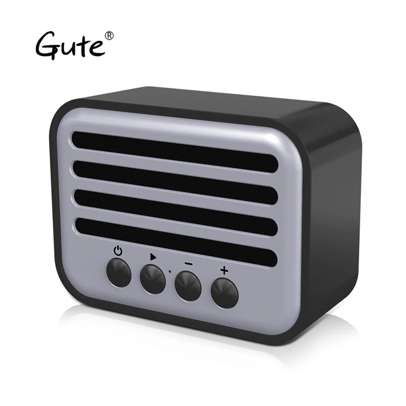 

Gute 90S Nostalgic bluetooth speaker Retro design ultra Mini FM radio retro vintage TWS pocket portable boombox hoporler mp3 bt