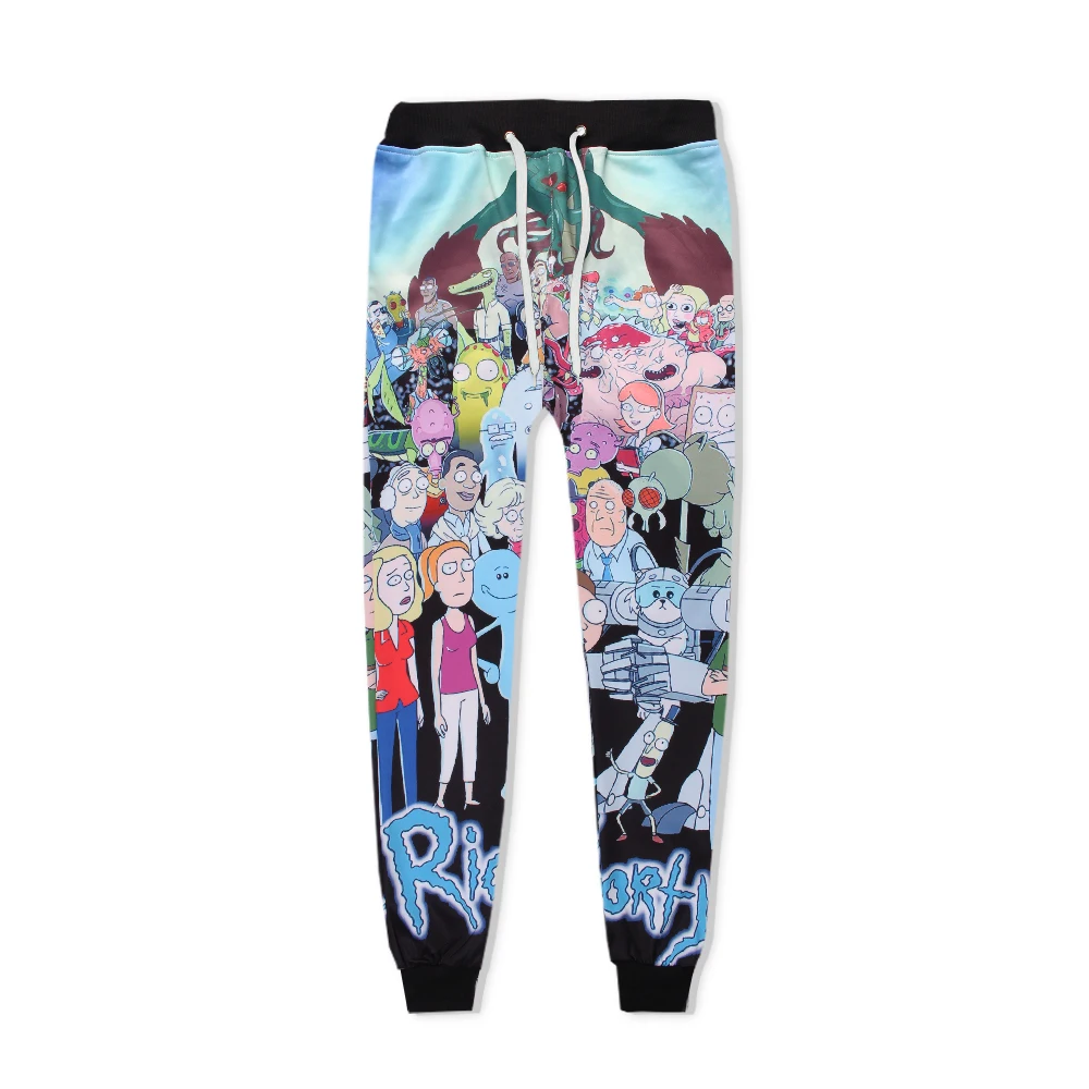 SzBlaZe Neue Saison Rick und Mort Druck Lässig Jogger Hosen Unisex Anime Lesure Cartoon hosen Männer Frauen Frühling Herbst Kleidung