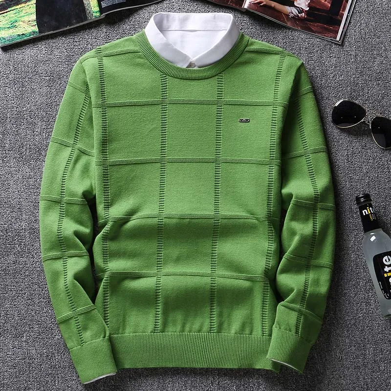 Solid Color Sweaters Men O Neck Pullover Men Long Sleeve Men's Sweater Casual Dress Male Brand Cashmere Check Knitwear Man Pull Solid Color Sweaters Men O Neck Pullover Men Long Sleeve Men's Sweater Casual Dress Male Brand Cashmere Check Knitwear Man Pull