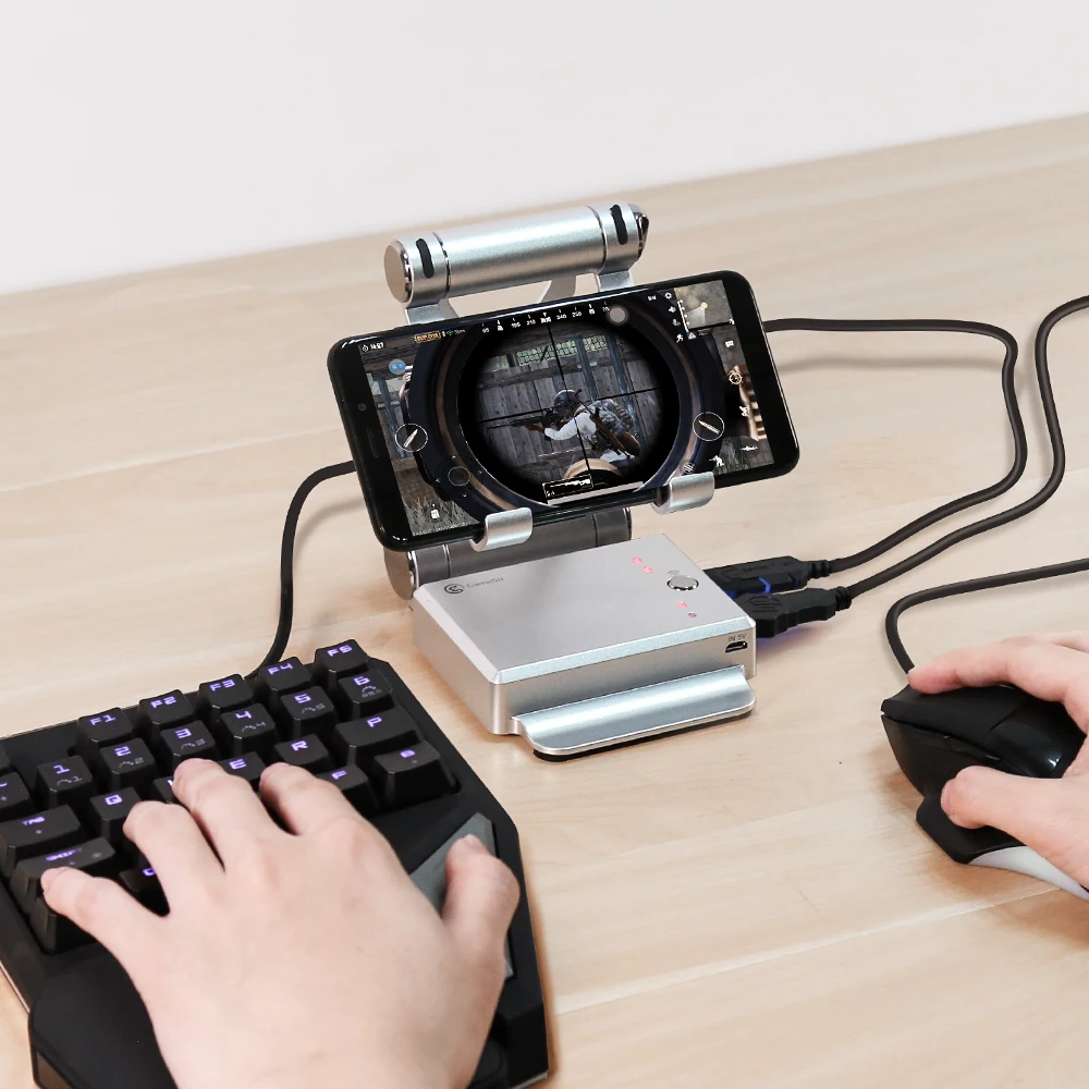  GameSir X1 BattleDock Converter Stand Docking for PUBG AoVMobile Legends/Using with keyboard and mo