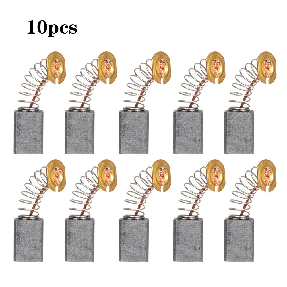 10 шт. электрическая дрель карбоновая щетка запасная часть с 25 мм пружиной и медным сердечником для Общего Электрического Инструмента двигатели роторный инструмент