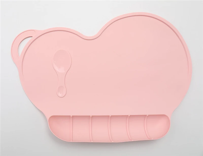 Baby Silicone Plate Slip-resistant Mat Kid Bowl Dishes Food-grade Waterproof Children Silicone Dinner Tableware Sucker BB5089 (1)