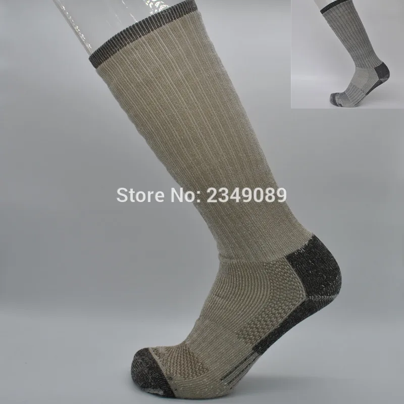 1 Pair The Whole Merino Wool Terry Thicken Winter snowboard Socks Men's