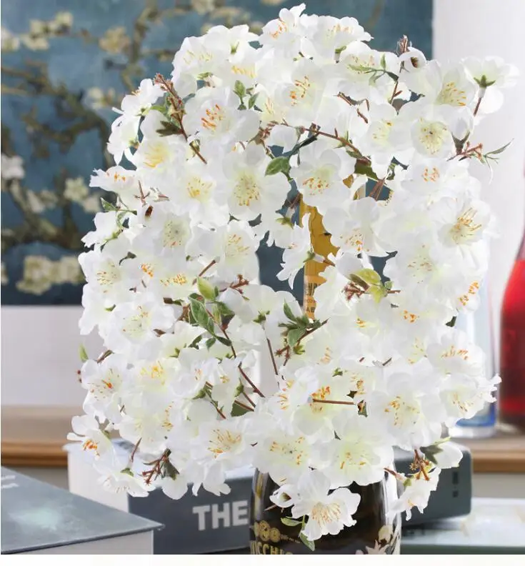 6pcs wholesale simulation flower cherry blossom wreath Fake flower
