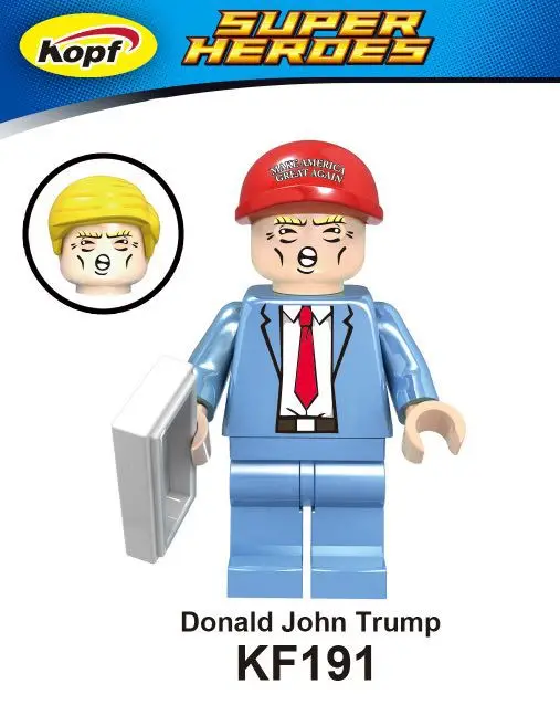 

President Donald J. Trump Figure Single Sale Building Blocks Bricks Gifts Kids Toys