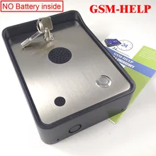 GSM community security alarm system audio intercom alarm emergency help calling phone service intercom