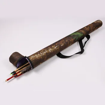 

For Outdoor Hunting Shooting Accessories Arrow Quiver33.8'' Camouflage Archery Arrow Tube Holder with Adjustable Back Strap