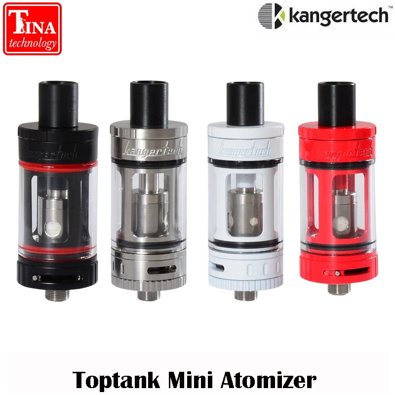 

100% Original Kanger Toptank Mini Atomizer 4.0ml Top Refilling Sub Ohm Tank with Delrin Drip Tip for free shipping